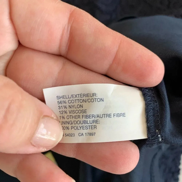 Gap Factory Navy Blue Lace Skirt NWT Size 8 Spring Easter Summer Dressy Work New - Picture 5 of 7